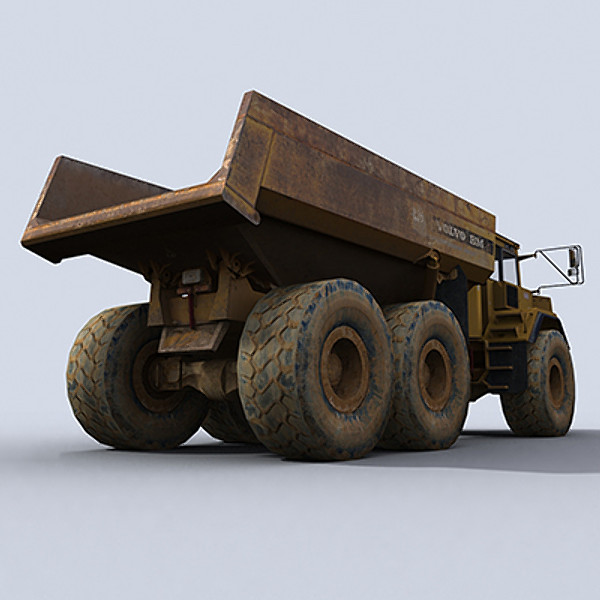 3d model articulated dump truck - Articulated Dump Truck 1 by papillon