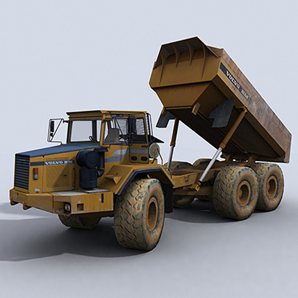 3d model articulated dump truck - Articulated Dump Truck 1 by papillon