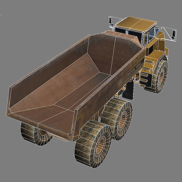 3d model articulated dump truck - Articulated Dump Truck 1 by papillon