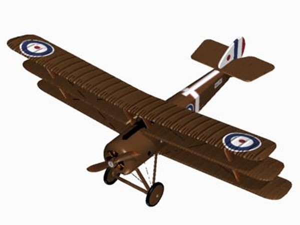 3d sopwith triplane fighter - Sopwith Triplane by pbratt