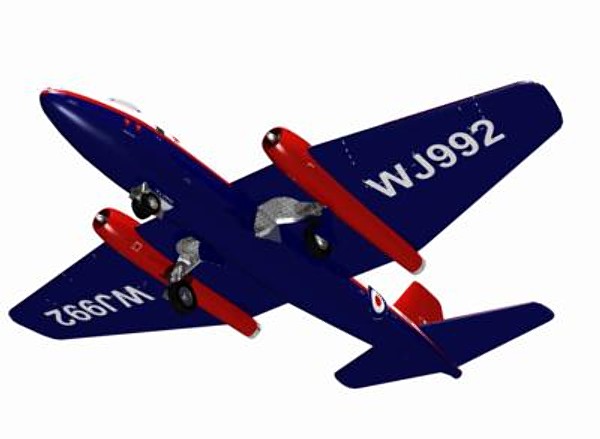 english electric canberra t4 c4d - English Electric Canberra T4 by pbratt