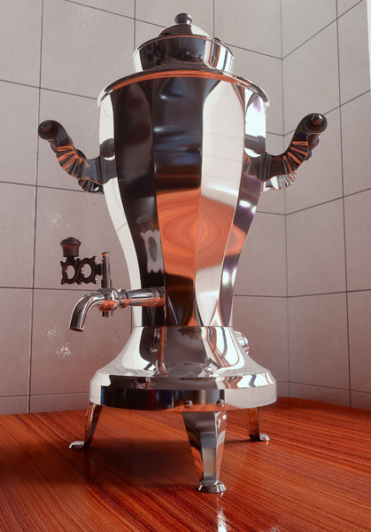 samovar polys 3d model - Samovar USSR low-mid-hi poly... by temp64GTX