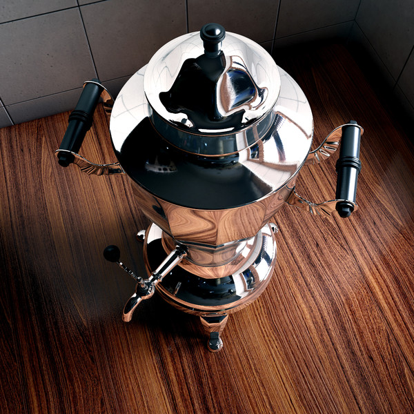 samovar polys 3d model - Samovar USSR low-mid-hi poly... by temp64GTX