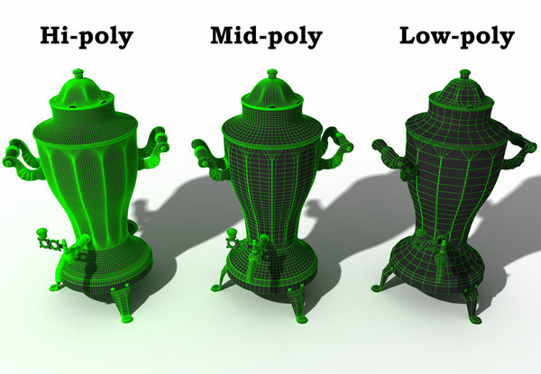 samovar polys 3d model - Samovar USSR low-mid-hi poly... by temp64GTX