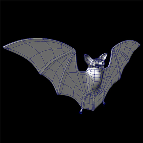 rigged bat 3d ma - Bat Rig... by BogusIndustries
