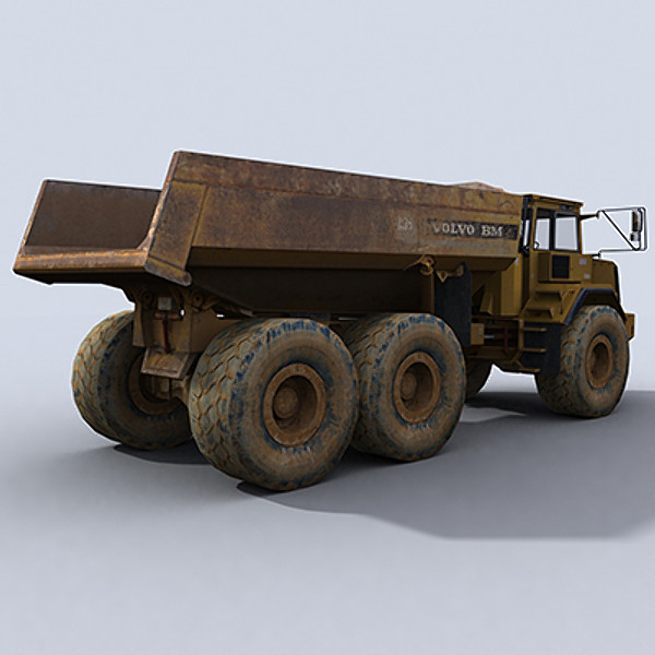 3d model articulated dump truck - Articulated Dump Truck 1 by papillon