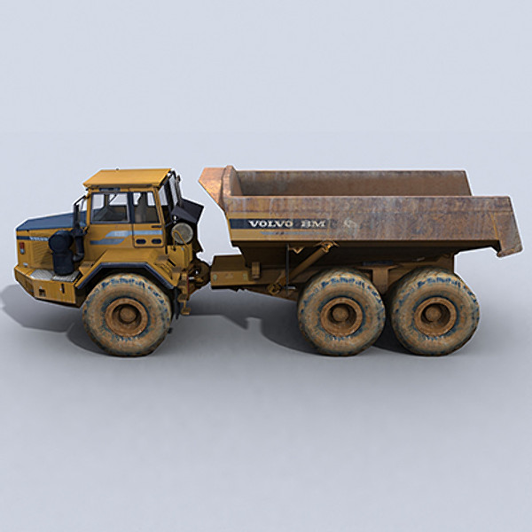 3d model articulated dump truck - Articulated Dump Truck 1 by papillon