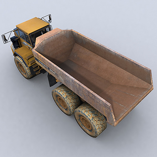 3d model articulated dump truck - Articulated Dump Truck 1 by papillon