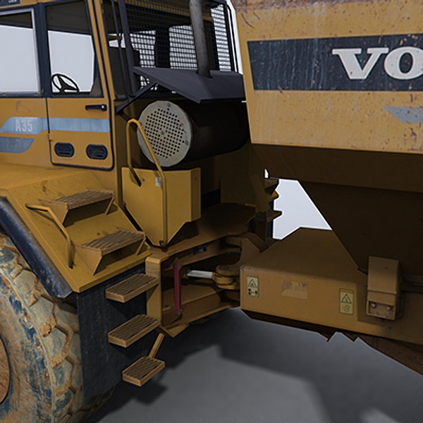 3d model articulated dump truck - Articulated Dump Truck 1 by papillon