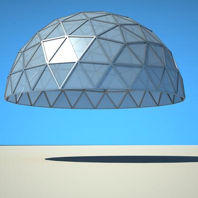 3d truss dome cupola model - Truss_07_dome cupola by bihoreanul
