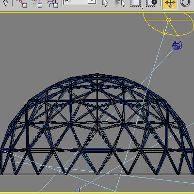 3d truss dome cupola model - Truss_07_dome cupola by bihoreanul