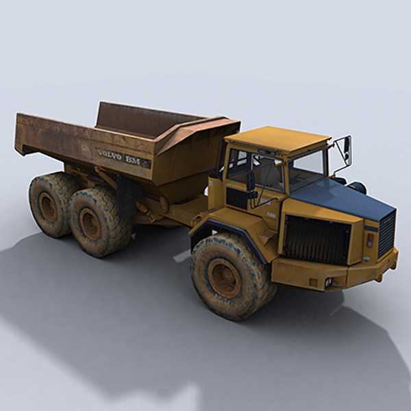 3d model articulated dump truck - Articulated Dump Truck 1 by papillon