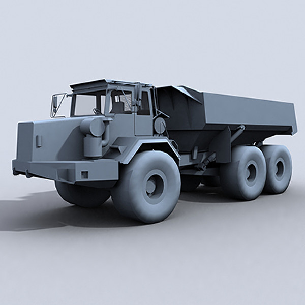 3d model articulated dump truck - Articulated Dump Truck 1 by papillon