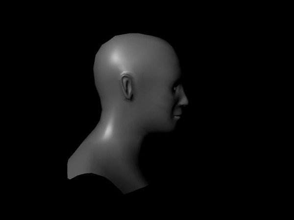 3d male face model - face_male.mb by MrAFK