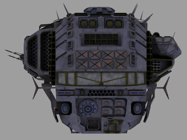 free obj model ship morena - Morena Smuggler Ship by SolCommand