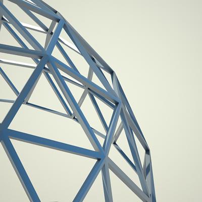 3d truss dome cupola model - Truss_07_dome cupola by bihoreanul