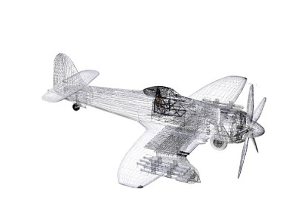 3d model hawker sea fury fighters - Hawker Sea Fury FB11 by pbratt