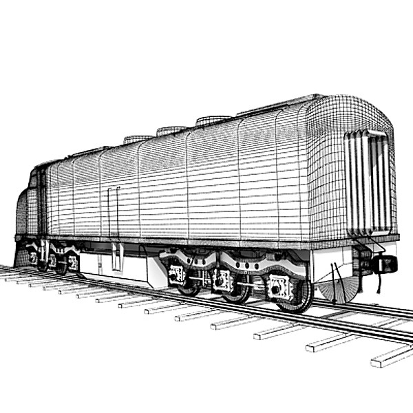 3d model train railway - Train by Gandoza