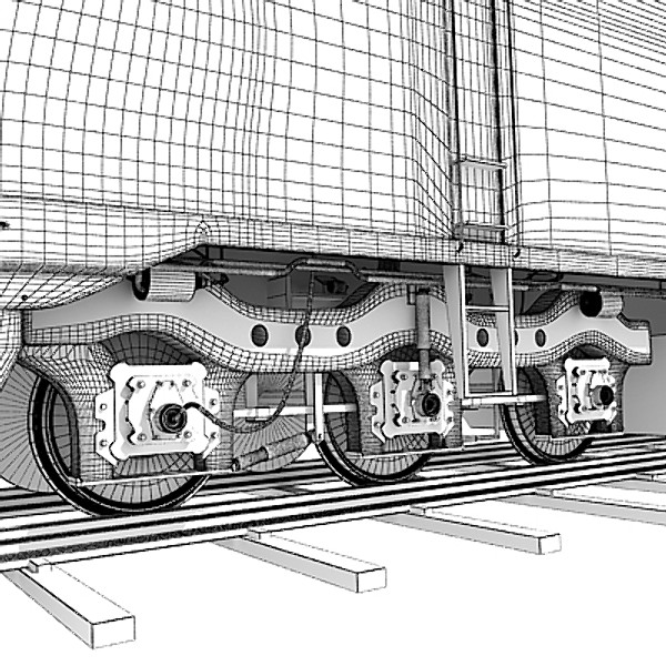 3d model train railway - Train by Gandoza