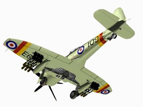 3d model hawker sea fury fighters - Hawker Sea Fury FB11 by pbratt