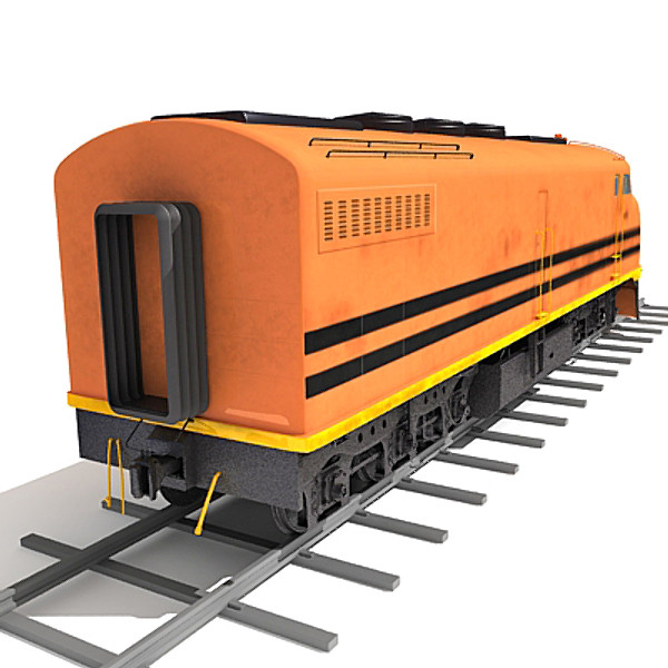 3d model train railway - Train by Gandoza
