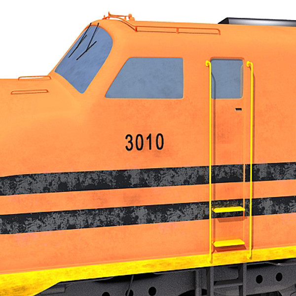3d model train railway - Train by Gandoza