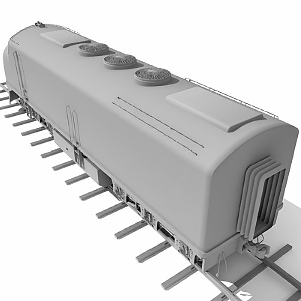 3d model train railway - Train by Gandoza