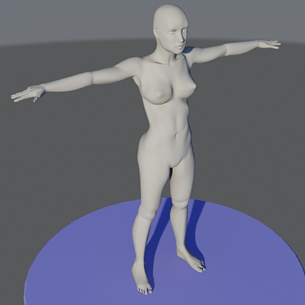 3d woman monica - Monica no texture.zip by Mak21