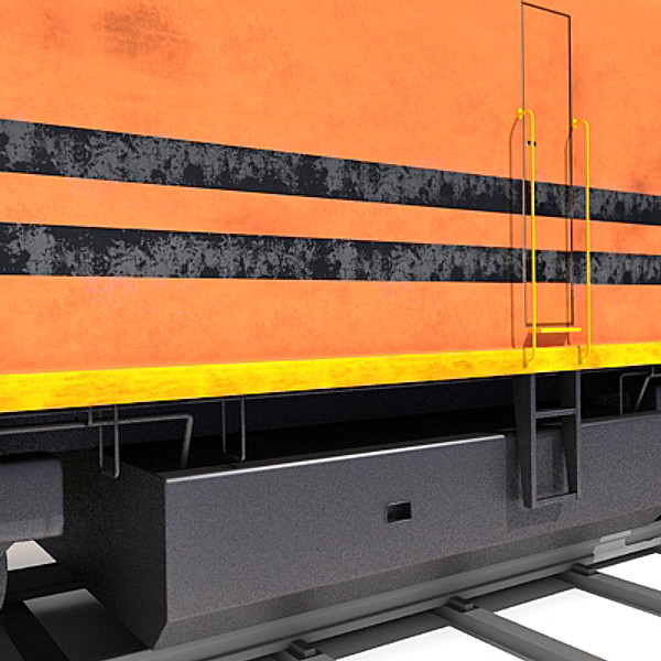 3d model train railway - Train by Gandoza