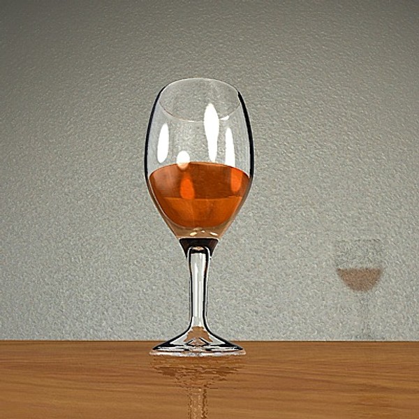 tulip wine glass 3ds - Tulip Wine Glass by Whong