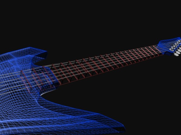 free 3ds mode guitar electric - Electric Guitar by EzGraphs