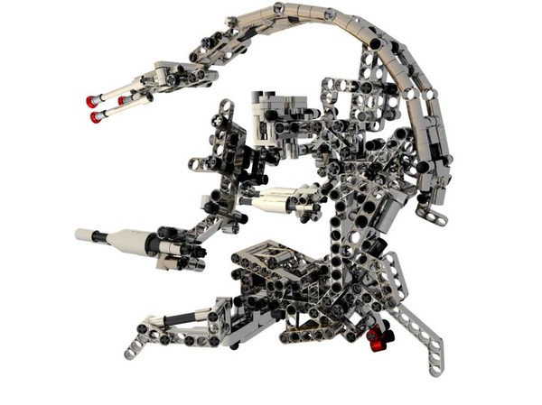 3d blend destroyer droid star wars - Destroyer Droid Star Wars Lego technic code 8002 by FcGrreat