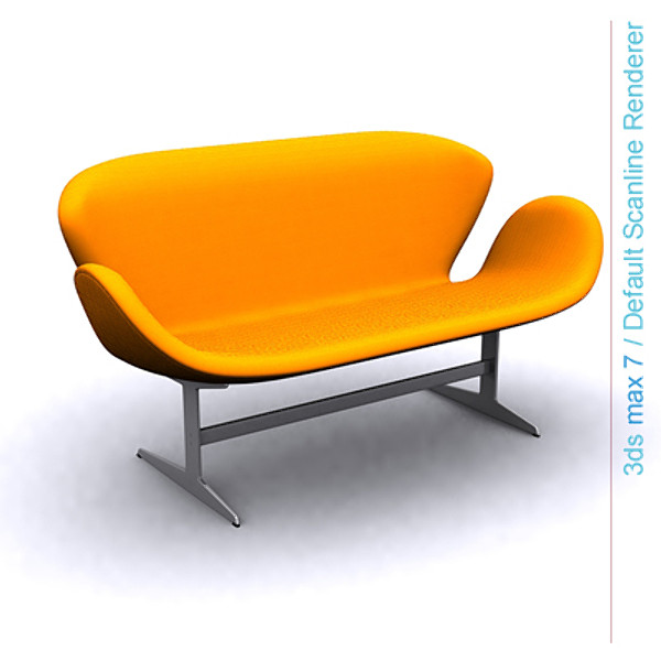 design swan obj - swan sofa by lajhar