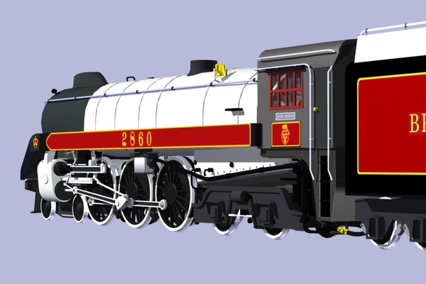 3d hudson locomotive train model - Royal Hudson loco by mach 3 graphics