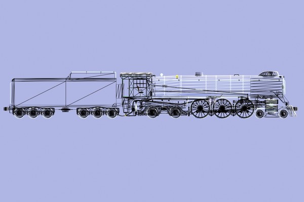 3d hudson locomotive train model - Royal Hudson loco by mach 3 graphics