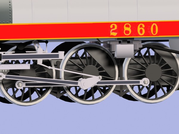 3d hudson locomotive train model - Royal Hudson loco by mach 3 graphics