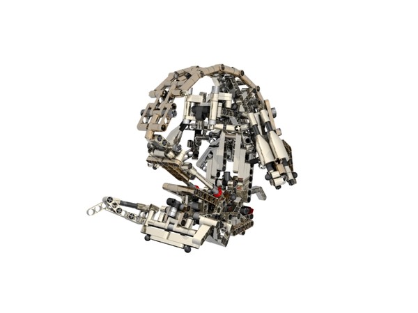 3d blend destroyer droid star wars - Destroyer Droid Star Wars Lego technic code 8002 by FcGrreat