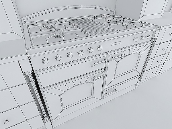 kitchen rustic 3d max - Kitchen Rustic by vgreso