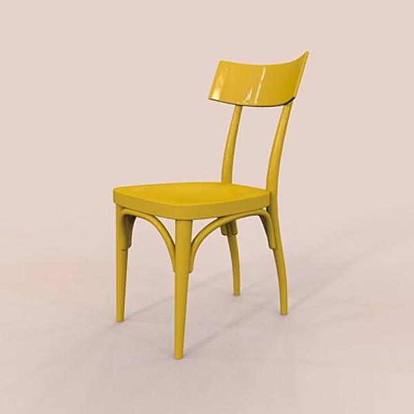 chair thonet hermann czech 3d max - chair thonet hermann czech by zelosh