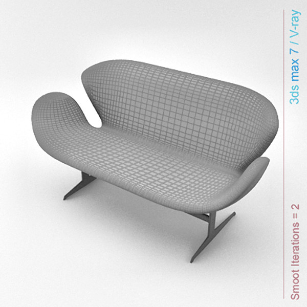 design swan obj - swan sofa by lajhar