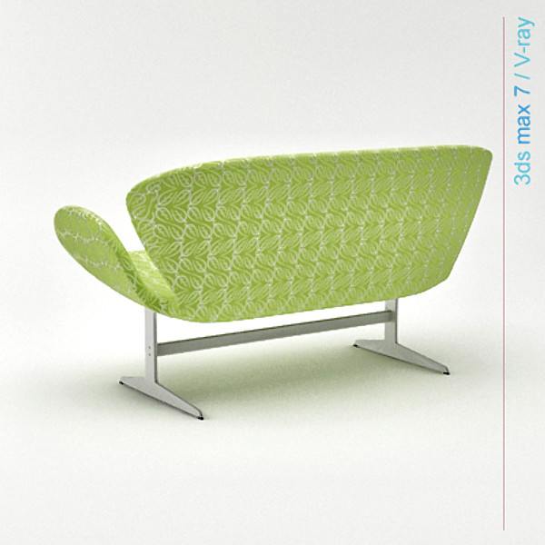 design swan obj - swan sofa by lajhar