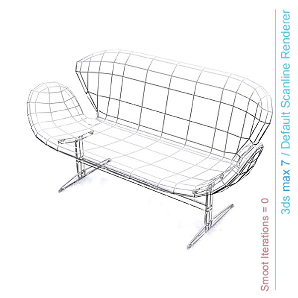 design swan obj - swan sofa by lajhar