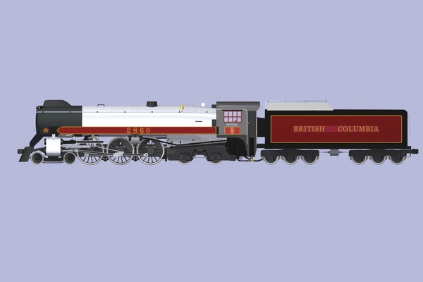 3d hudson locomotive train model - Royal Hudson loco by mach 3 graphics