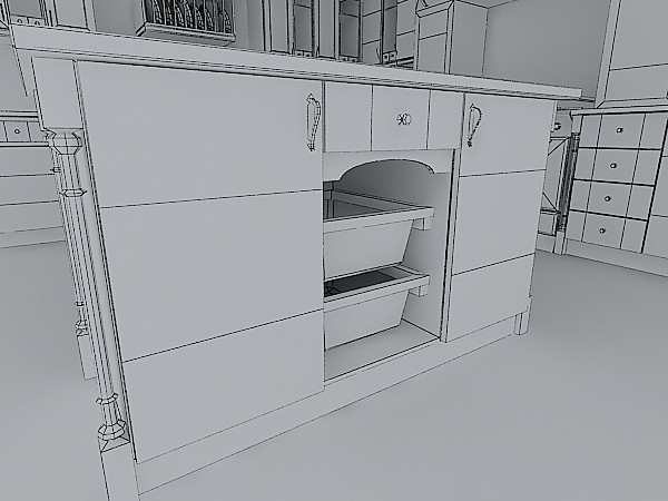 kitchen rustic 3d max - Kitchen Rustic by vgreso