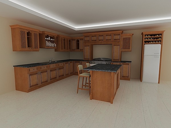 kitchen rustic 3d max - Kitchen Rustic by vgreso