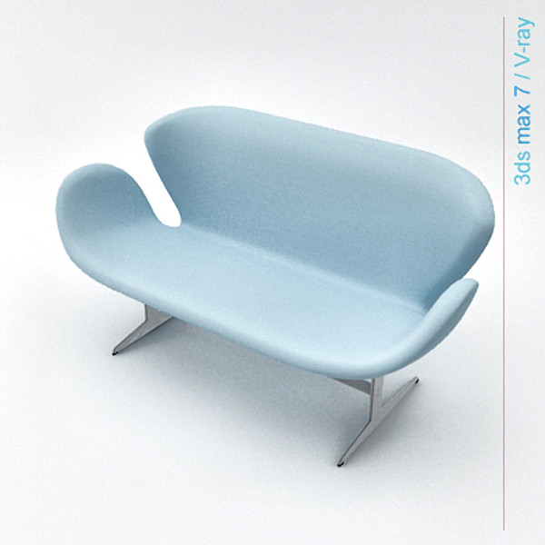 design swan obj - swan sofa by lajhar