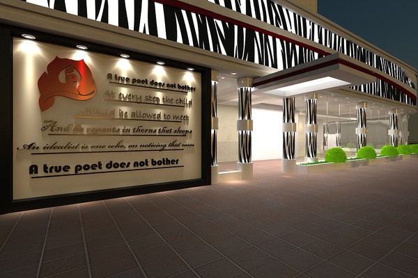 3d street shop - Street coffee shop by Ralf128