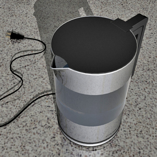 3d electric kettle model - Electric Kettle by mostlysquare
