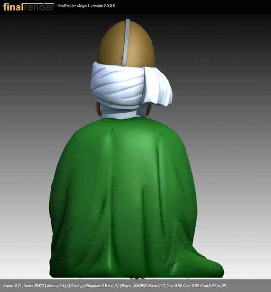 3d turkish culture old man - Turkish culture-old man by VirtualWax
