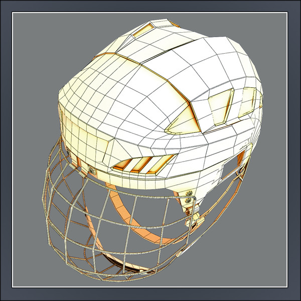 ice hockey helmet - max - Ice Hockey Helmet - Goal Keeper by Tornado Studio